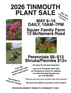 The Tinmouth Plant Sale - May 9-16